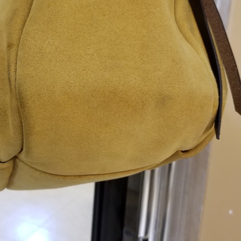 Dooney & Bourke mustard suede bag - Picture 8 of 8
